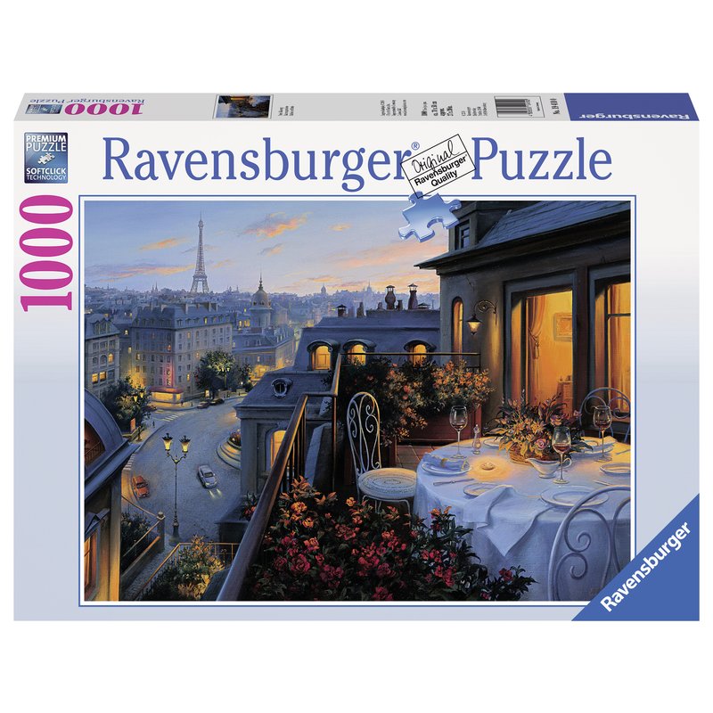 Ravensburger - Puzzle Balconul Parisului, 1000 piese