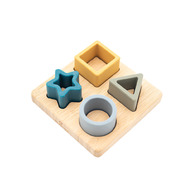 Puzzle bebe din lemn si silicon Olmitos