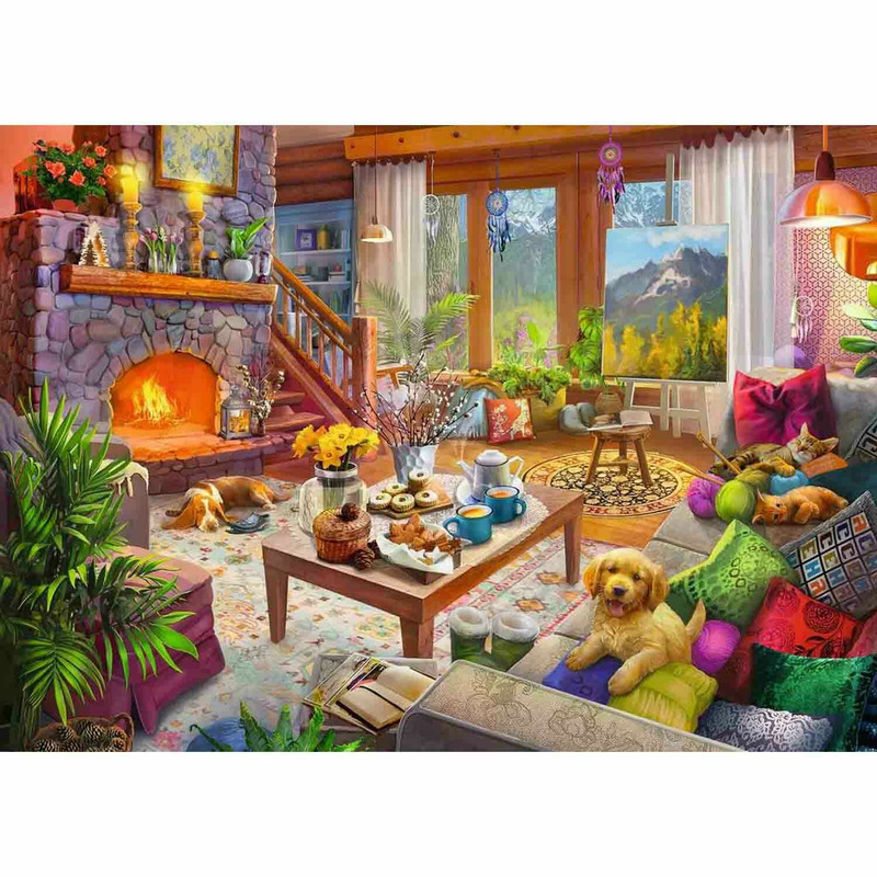 Puzzle Cabana Cozy, 1000 Piese Jucarii & Cadouri