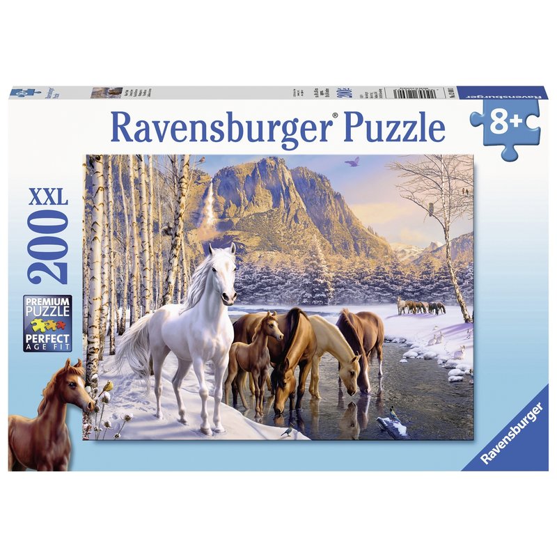 Ravensburger - Puzzle Cai iarna, 200 piese