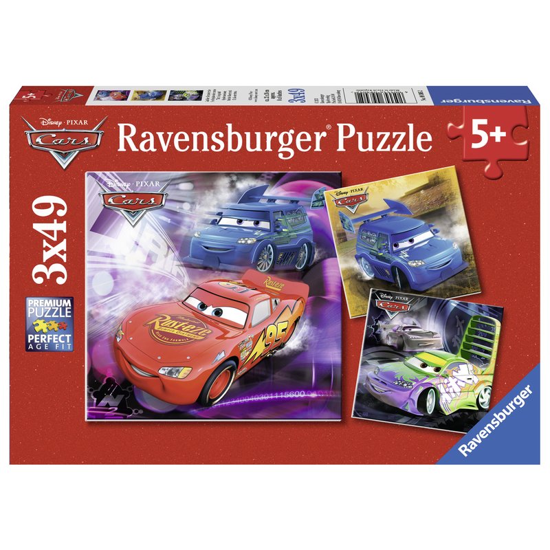 Ravensburger - Puzzle Cars, 3x49 piese