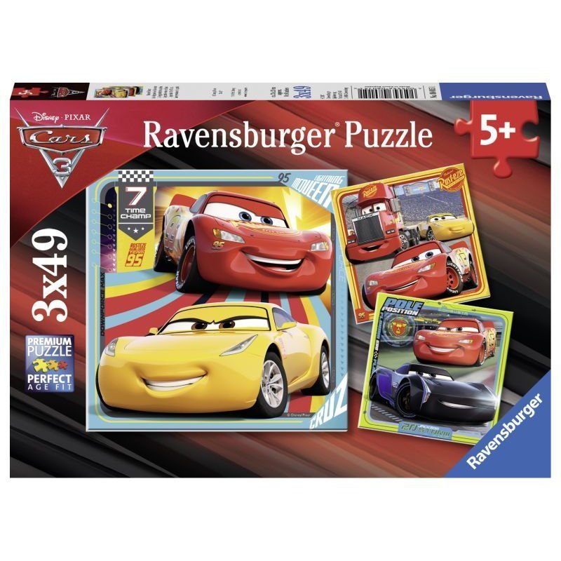 Ravensburger - Puzzle Cars 3x49 piese