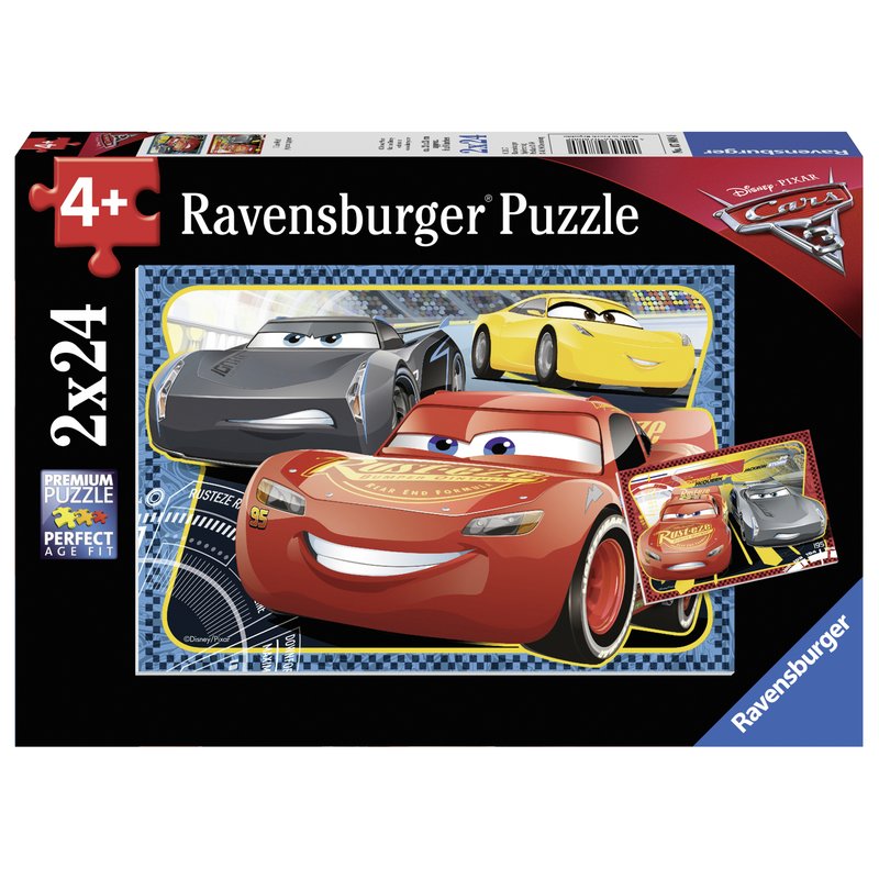 Ravensburger - Puzzle Cars - Pot sa castig! 2x24 piese