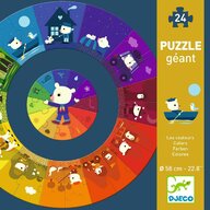 Djeco - Puzzle circular . culori