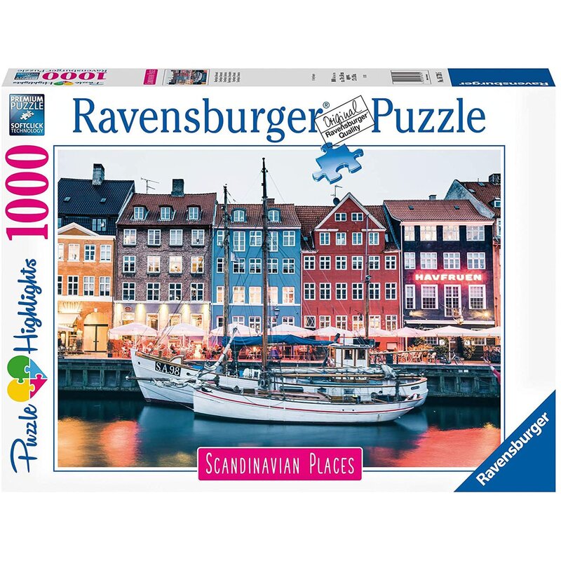 Puzzle Copenhaga Danemarca, 1000 Piese