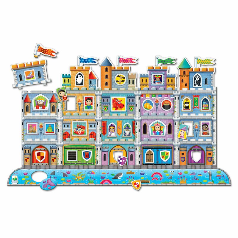 The learning journey - puzzle educativ creaza-ti propriul castel puzzle copii, piese 60