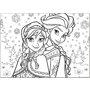 Lisciani - Puzzle personaje Anna si Elsa Maxi, Cu desen de colorat Puzzle Copii, piese 60 - 3