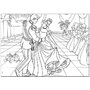 Lisciani - Puzzle personaje Cenusareasa la bal Maxi, Cu desen de colorat Puzzle Copii, piese 35 - 2