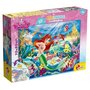Lisciani - Puzzle personaje Mica Sirena Maxi, Cu desen de colorat Puzzle Copii, piese 35 - 1