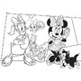 Lisciani - Puzzle personaje Minnie si Daisy la cumparaturi Maxi, Cu desen de colorat Puzzle Copii, piese 35 - 3