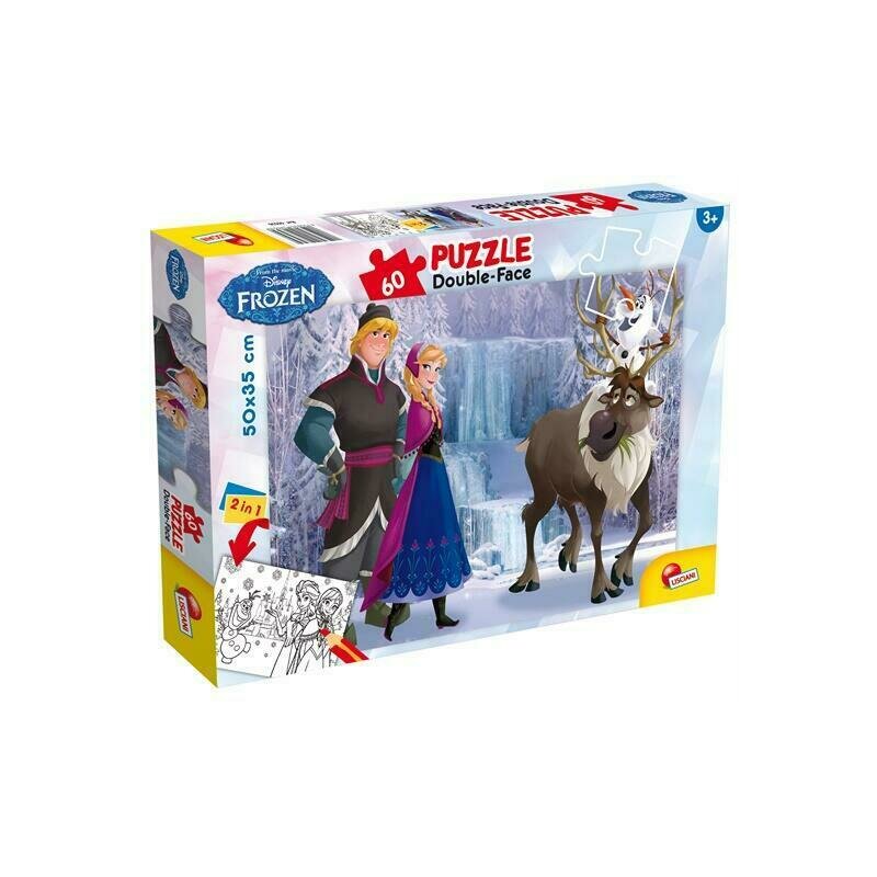 Puzzle personaje regatul de gheata , puzzle copii , de colorat, piese 60