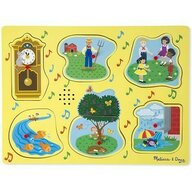 Melissa & doug - Puzzle de lemn cu sunete Cantecele copilariei 