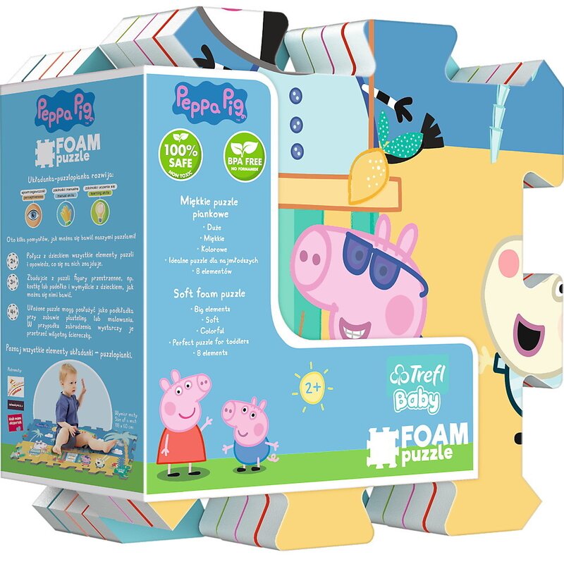 Trefl - Covoras puzzle Summer , Peppa Pig, piese 8