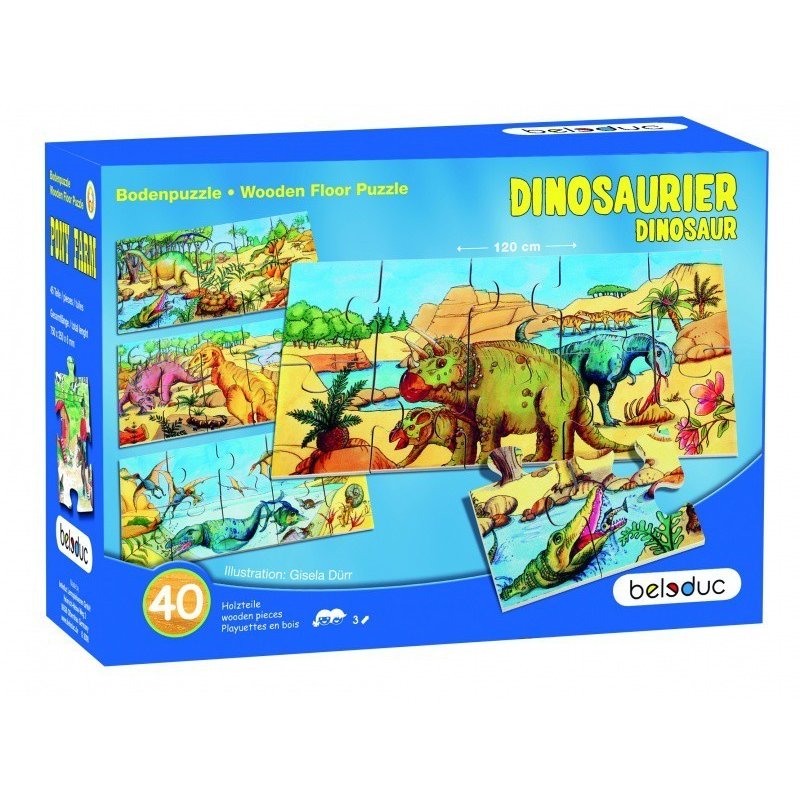 Beleduc - puzzle de podea dino
