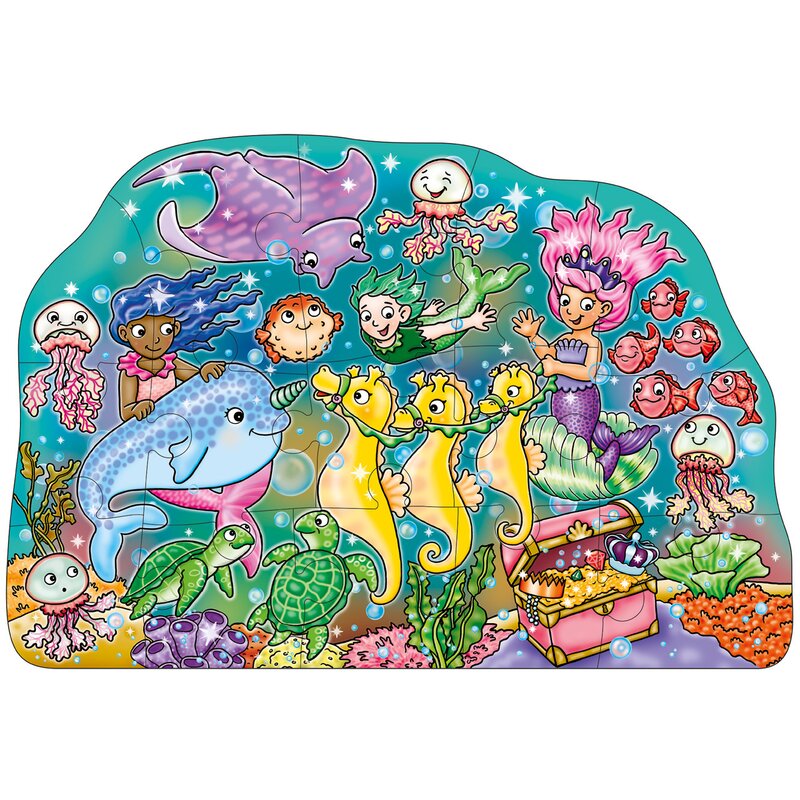 Orchard toys - puzzle de podea distractia sirenelor puzzle copii, piese15