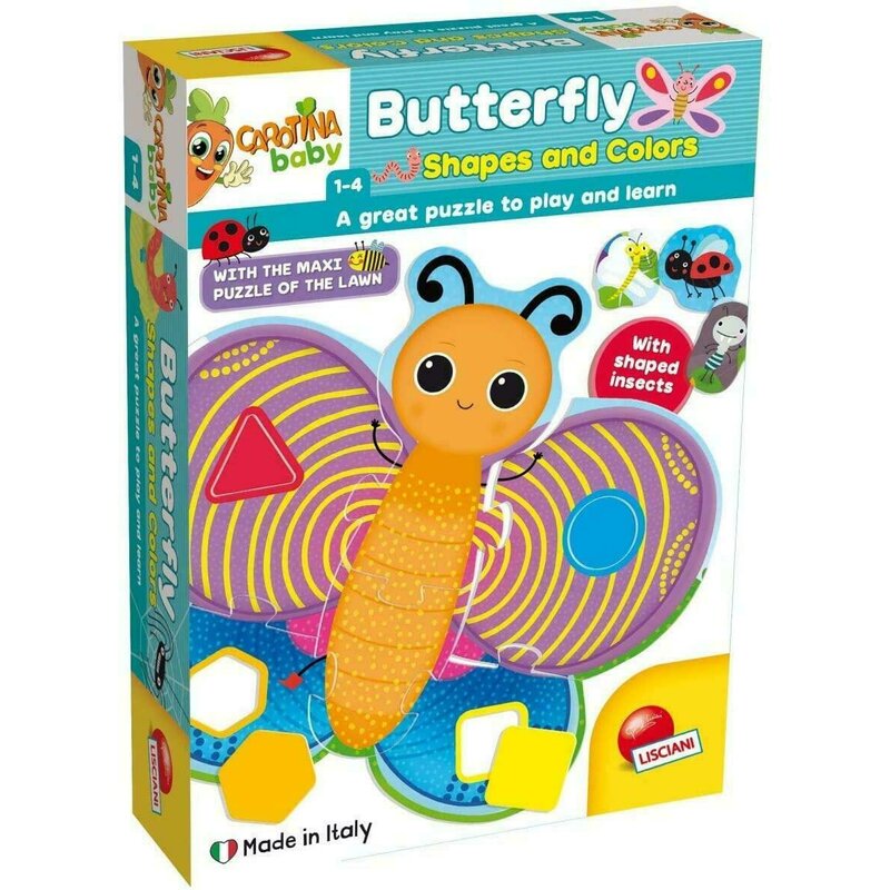 Lisciani - puzzle de podea - fluturas cu forme si culori (29 piese)