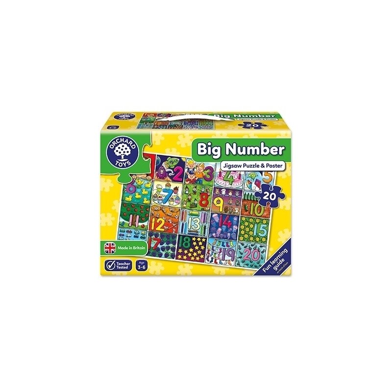 Orchard toys - puzzle de podea invata numerele de la 1 la 20