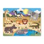 Melissa & Doug - Puzzle din lemn Animalele safari - 1