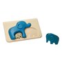 Puzzle din lemn cu elefanti - 1