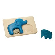 Puzzle din lemn cu elefanti