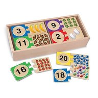 Melissa & Doug - Puzzle din lemn pentru invatarea numerelor