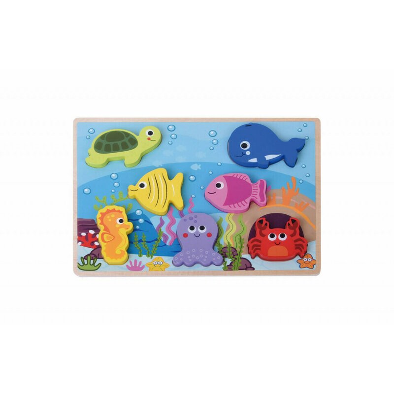 Jumini - puzzle din lemn viata marina jumini