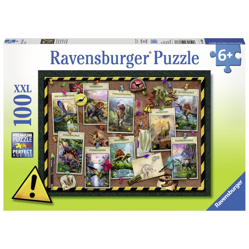 Ravensburger - Puzzle Dinozaur, 100 piese