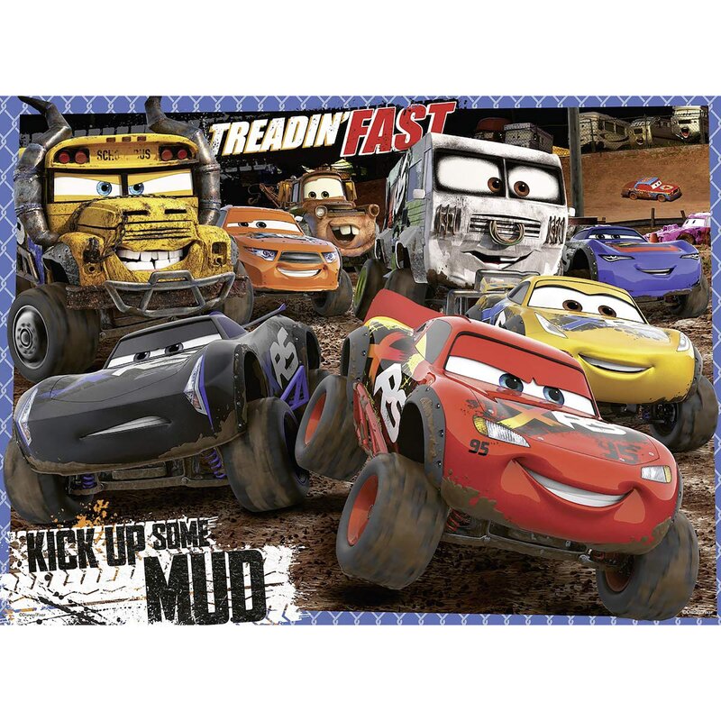 Ravensburger - puzzle personaje disney cars puzzle copii, piese 100