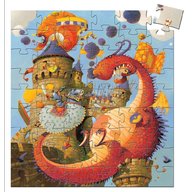Djeco - Puzzle Cavalerul si Dragonul
