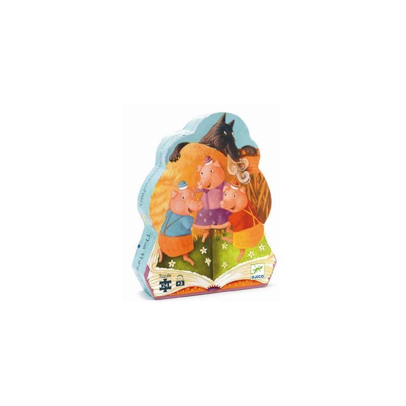Djeco - puzzle cei 3 purcelusi