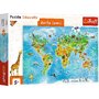 Trefl - Puzzle educativ Harta lumii , Puzzle Copii, piese 104 - 1
