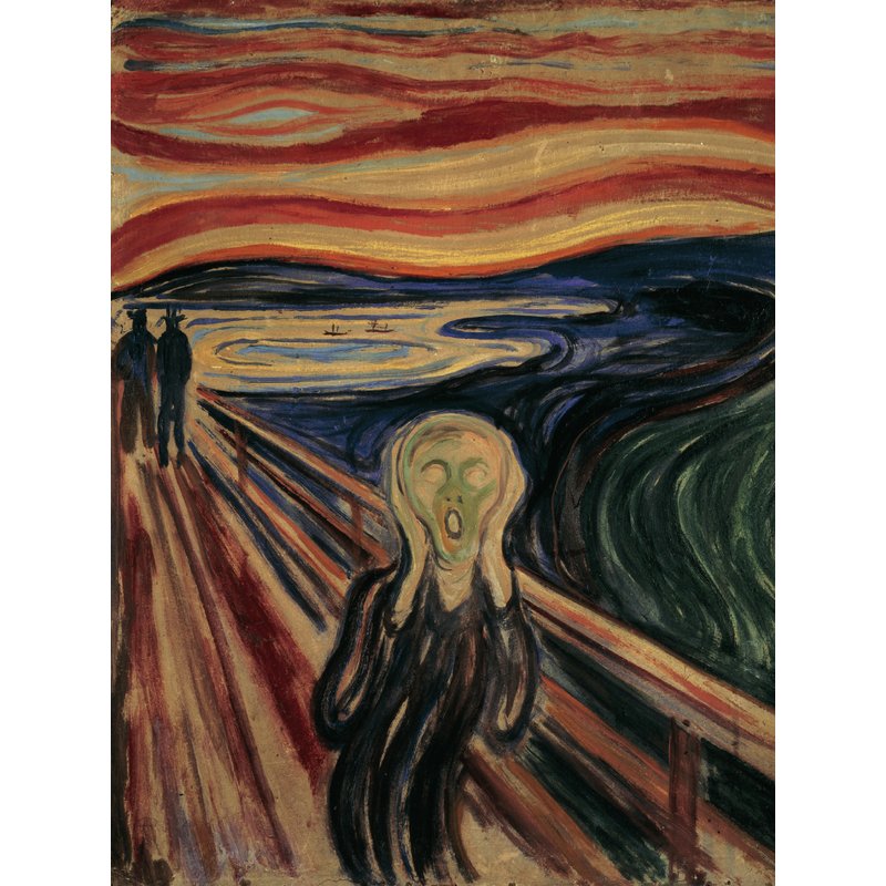 Puzzle Edvard Munch: Strigatul, 1000 Piese