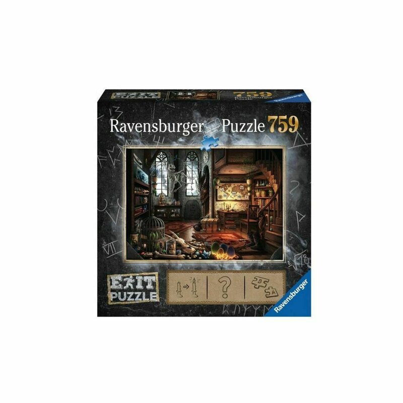 Ravensburger - puzzle exit 5: laboratorul vrajitorului, 759 piese