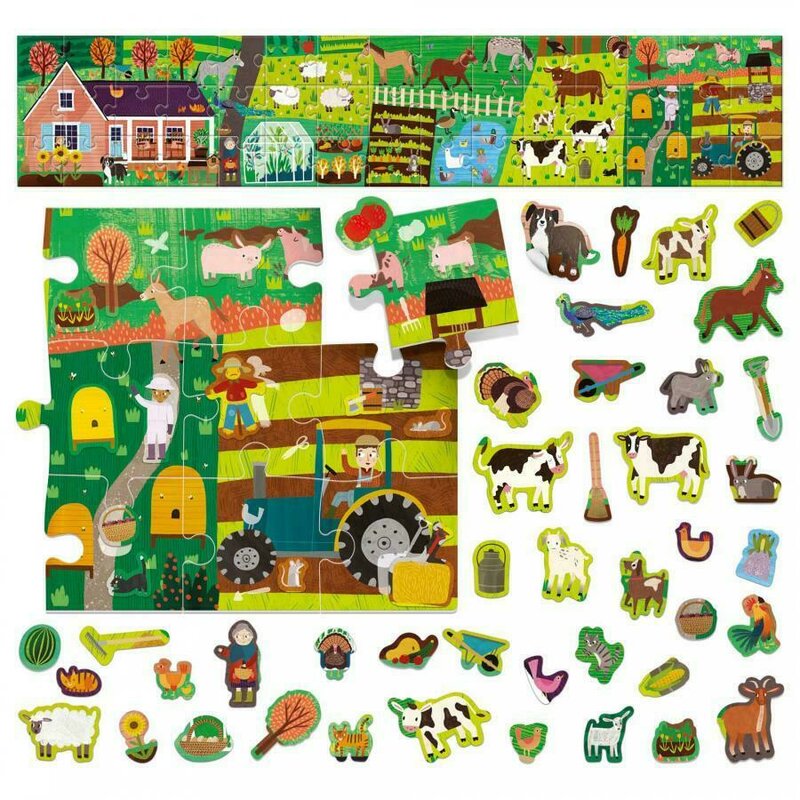 Headu - puzzle ferma cu stickere
