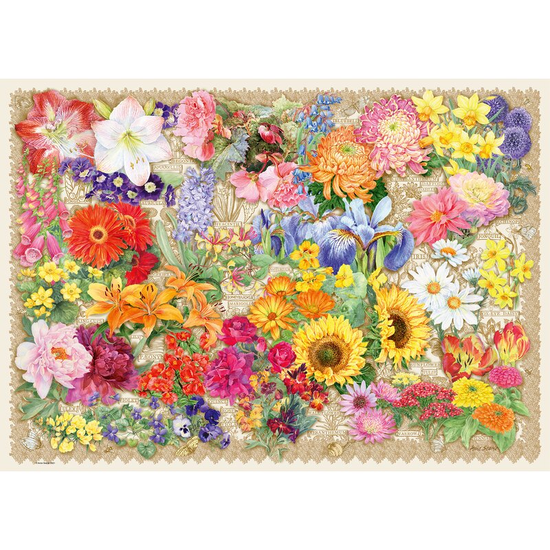 Ravensburger - puzzle peisaje flori puzzle adulti, piese 1000