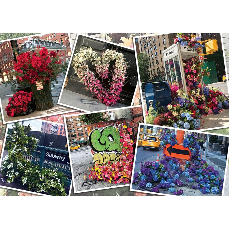 Ravensburger - puzzle peisaje flori in new york puzzle adulti, piese 1000