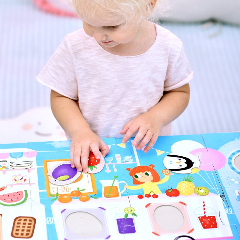 Banana panda - puzzle educativ food truck 98x33 cm puzzle copii, piese 23