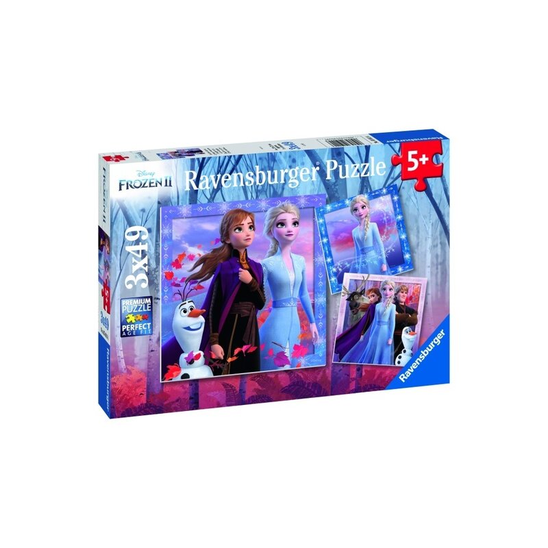 Ravensburger - puzzle frozen ii, 3x49 piese
