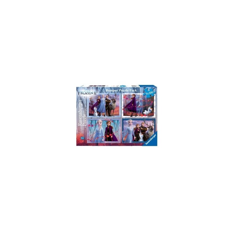Ravensburger - puzzle frozen ii, 4x100 piese