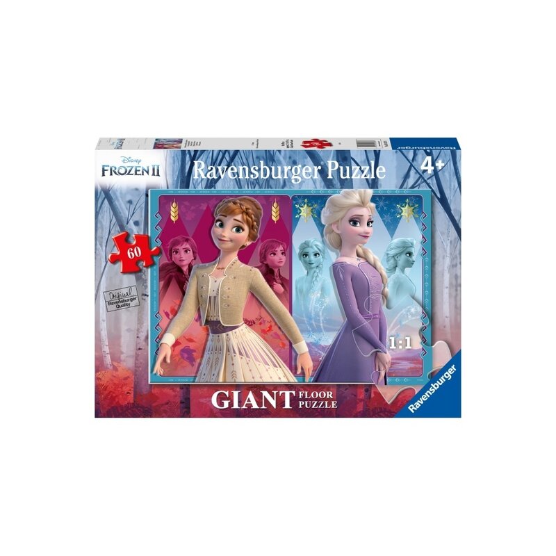 Ravensburger - puzzle frozen ii elsa&anna, 60 piese