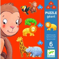 Djeco - Puzzle gigant animale salbatice