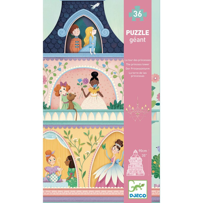 Djeco - Puzzle gigant , Castelul printeselor