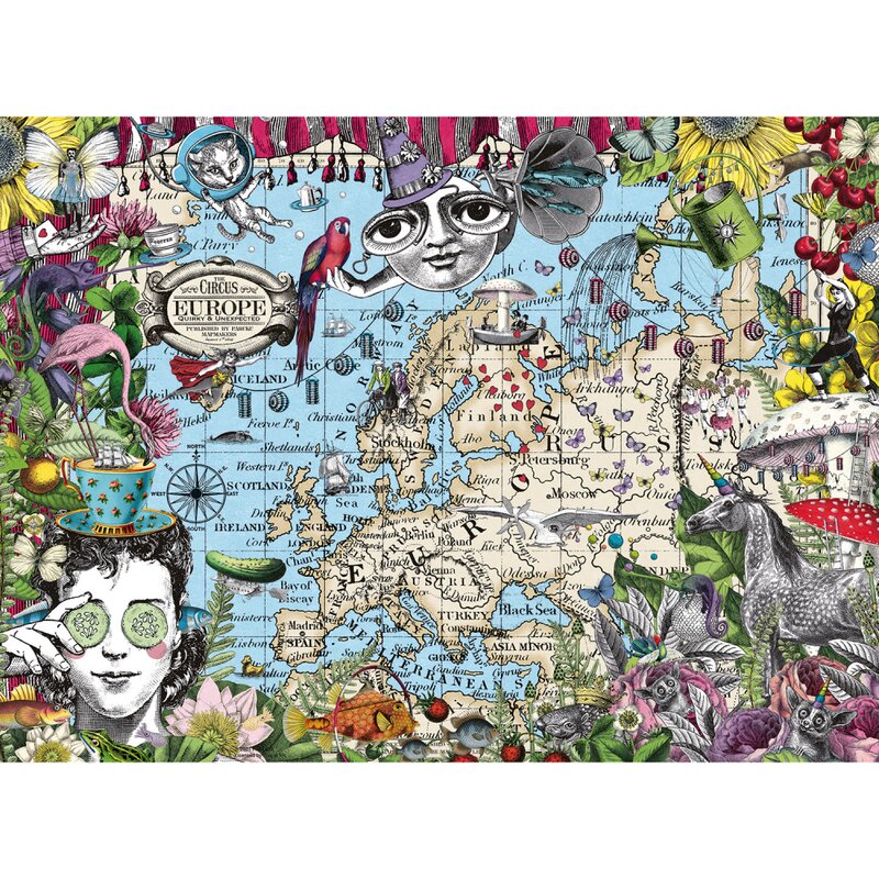 Ravensburger - puzzle educativ harta europei puzzle copii, piese 500