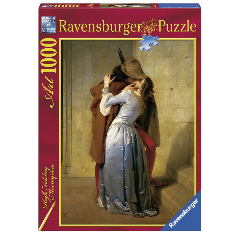 Puzzle Hayez: Sarutul, 1000 Piese