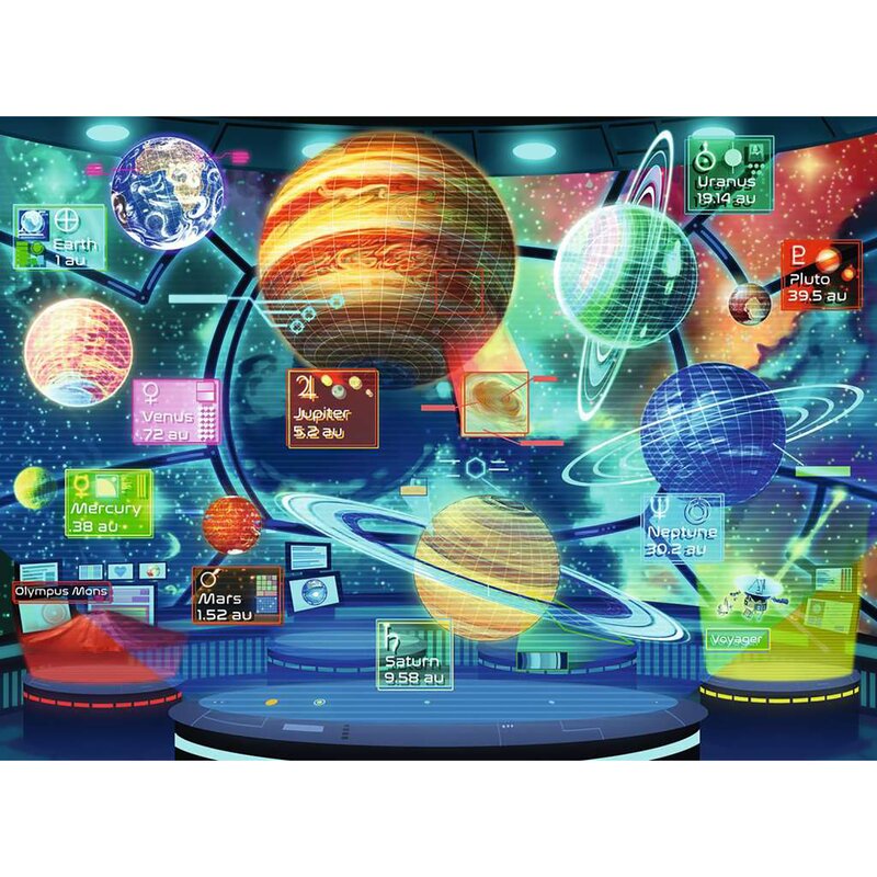 Ravensburger - puzzle educativ holograma planetelor puzzle copii, piese 300