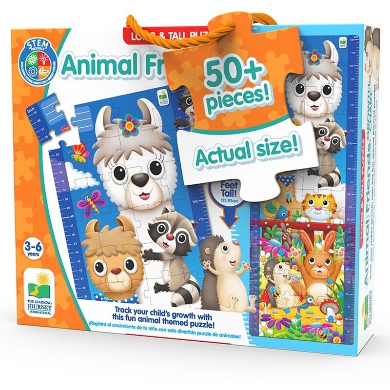 The learning journey - puzzle de podea animale prieteni inalt puzzle copii, piese 50