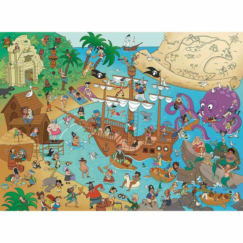 Puzzle Insula Piratilor, 150 Piese