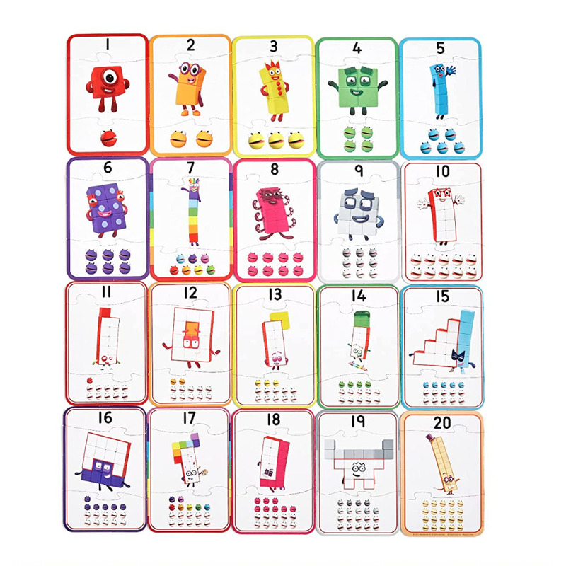 Puzzle - Invat sa numar de la 1 - 20 - Numberblocks