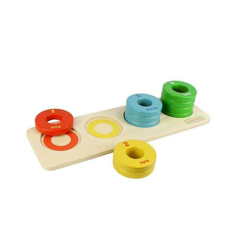 Masterkidz - puzzle din lemn ordonare dupa dimensiune , puzzle copii, piese 10