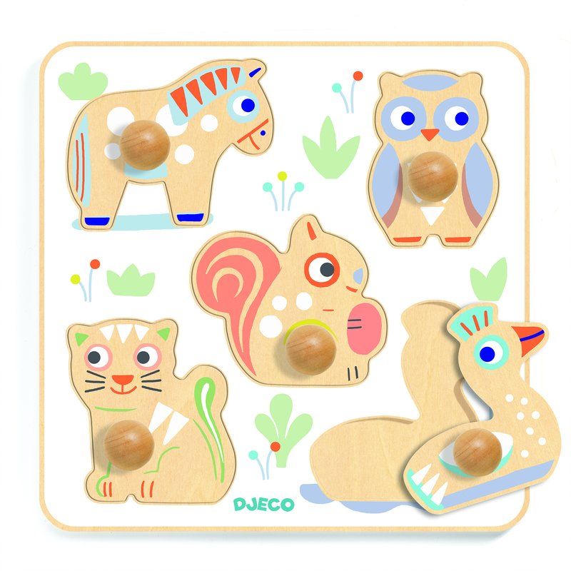 Djeco - puzzle lemn babypuzzi